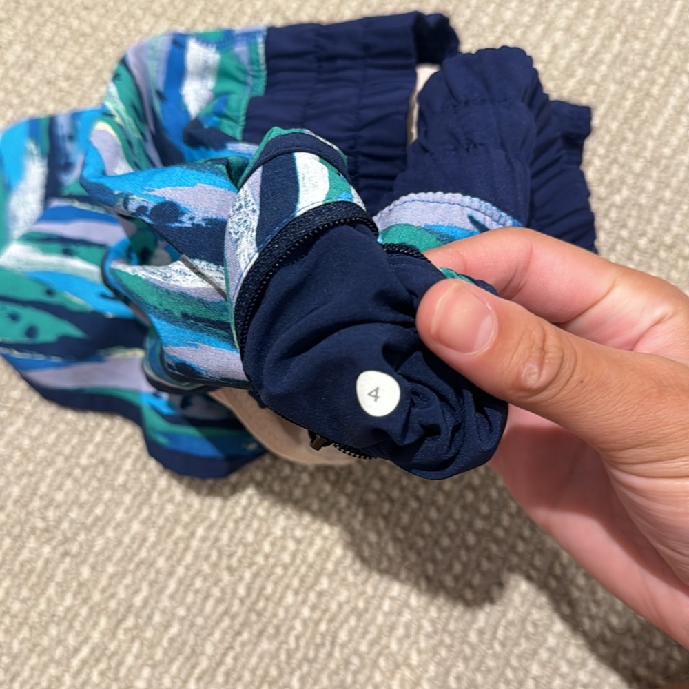 Blue Pattern LULULEMON shorts - Picture 2 of 4